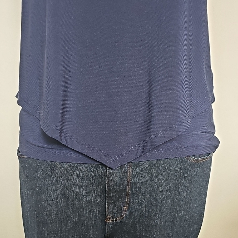 WHBM Navy Blue Women's Top - Picture 3 of 6